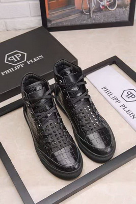 PhiliPP Plein High-Top Fashion Men Shoes--005